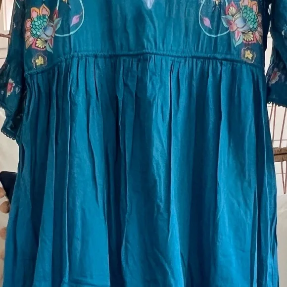 Natural Life Teal and Purple Boho dress - Picture 8 of 8
